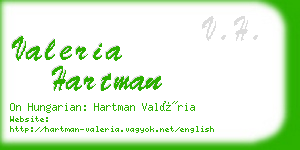 valeria hartman business card